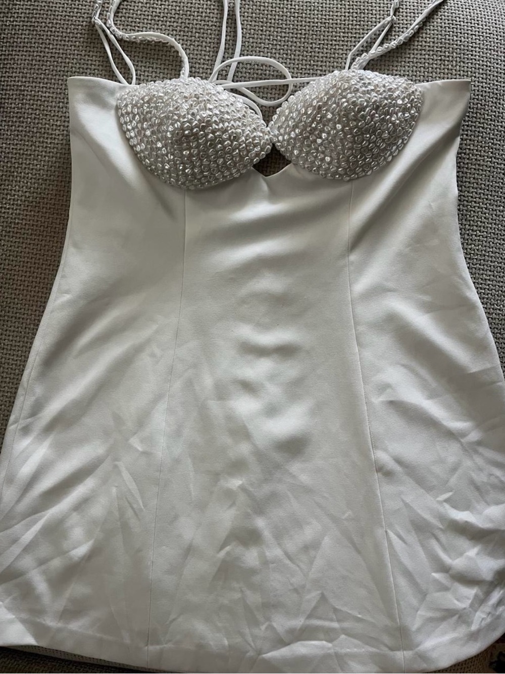 Gianni Bini White Pearl Dress